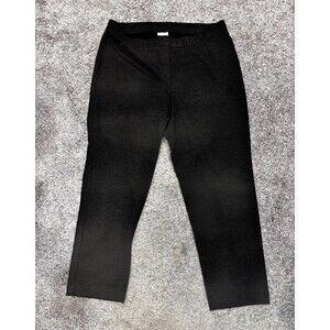 J. Jill Ponte Slim Leg Dark Gray Pants Plus Size 2X Viscose Rayon Blend